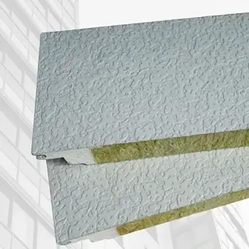 Rock Wool Sandwich Panel Board Used for Steel House Wall and Roof